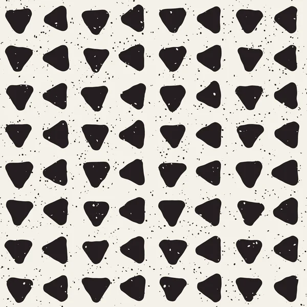 El ile Seamless Modeli hatları çizilmiş. Arka plan serbest fırça darbeleriyle. Siyah ve beyaz doku. Kağıt ambalaj için süsleme.