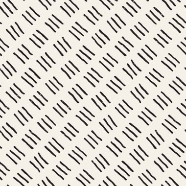 Elle çizilmiş stil seamless modeli. Soyut geometrik döşeme arka plan siyah ve beyaz. Vektör doodle hat kafes