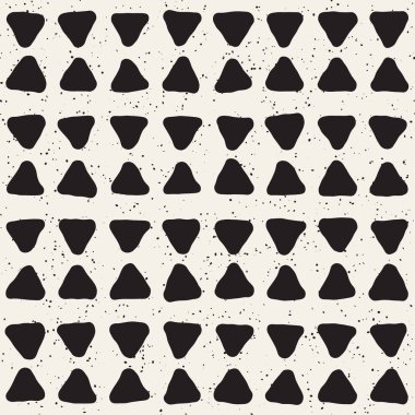 El ile Seamless Modeli hatları çizilmiş. Arka plan serbest fırça darbeleriyle. Siyah ve beyaz doku. Kağıt ambalaj için süsleme.