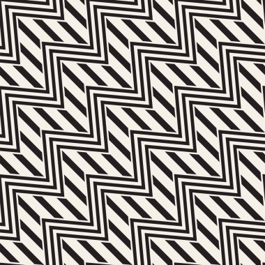 Vektör sorunsuz zikzak çizgi deseni. Şık geometrik arka plan. Yinelenen kafes arka plan