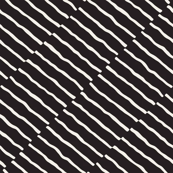 Elle çizilmiş stil seamless modeli. Soyut geometrik döşeme arka plan siyah ve beyaz. Vektör doodle hat kafes