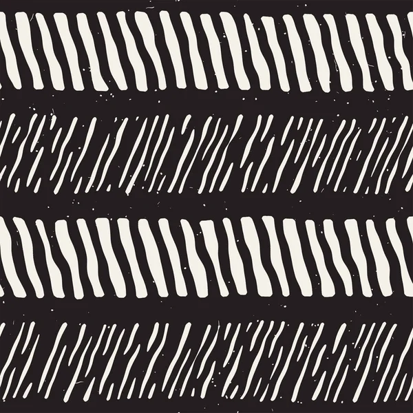 Elle çizilmiş stil seamless modeli. Soyut geometrik döşeme arka plan siyah ve beyaz. Vektör doodle hat kafes