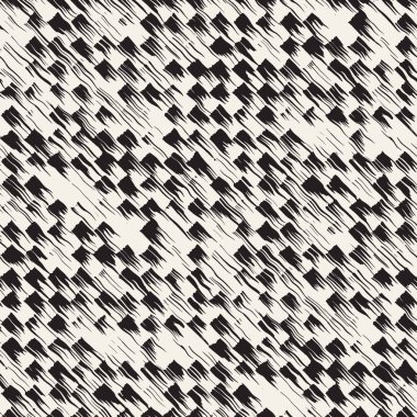 Vektör Dikişsiz desen fırça çizgileri ve vuruş. Siyah ve beyaz arka plan mürekkep elemanları ile. El doku boyalı.