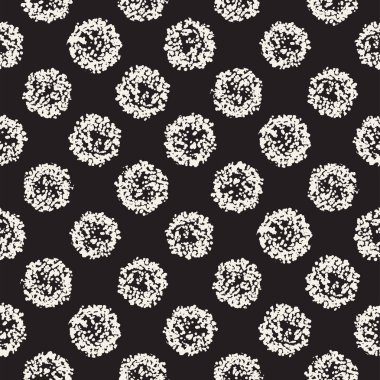 Pasaklı vektörel desen dağınık daire şekilleriyle birlikte. Sorunsuz doku arka plan yazdırma, kumaş, tekstil, ambalaj kağıdı, duvar kağıdı