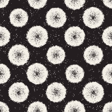 Pasaklı vektörel desen dağınık daire şekilleriyle birlikte. Sorunsuz doku arka plan yazdırma, kumaş, tekstil, ambalaj kağıdı, duvar kağıdı