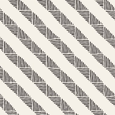 Elle çizilmiş stil etnik seamless modeli. Soyut geometrik döşeme arka plan siyah ve beyaz.