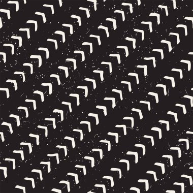 El ile Dikişsiz desen fırça darbeleriyle çizilmiş. Mürekkep doodle illüstrasyon. Geometrik tek renkli vektör desen.