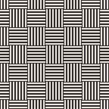 Vektör kesintisiz geometrik desen çapraz tarama. Grafik veya arka plan geçti. Damalı motif. Sorunsuz doku crosshatched kalın çizgiler. Kafes basit kumaş baskı.