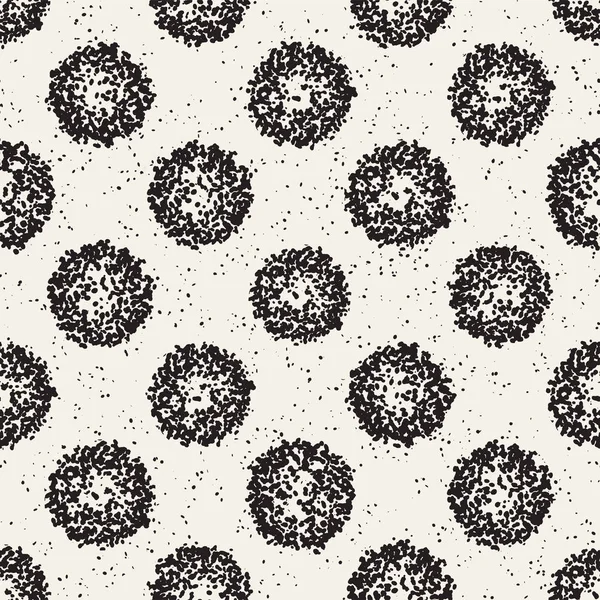 Pasaklı vektörel desen dağınık daire şekilleriyle birlikte. Sorunsuz doku arka plan yazdırma, kumaş, tekstil, ambalaj kağıdı, duvar kağıdı
