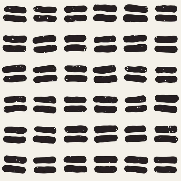 El ile Seamless Modeli hatları çizilmiş. Arka plan serbest fırça darbeleriyle. Siyah ve beyaz doku. Kağıt ambalaj için süsleme.