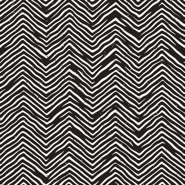 El ile Dikişsiz desen fırça darbeleriyle çizilmiş. Mürekkep doodle illüstrasyon. Geometrik tek renkli vektör desen.