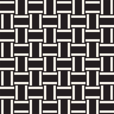 Vektör kesintisiz geometrik desen çapraz tarama. Grafik veya arka plan geçti. Damalı motif. Sorunsuz doku crosshatched kalın çizgiler. Kafes basit kumaş baskı.