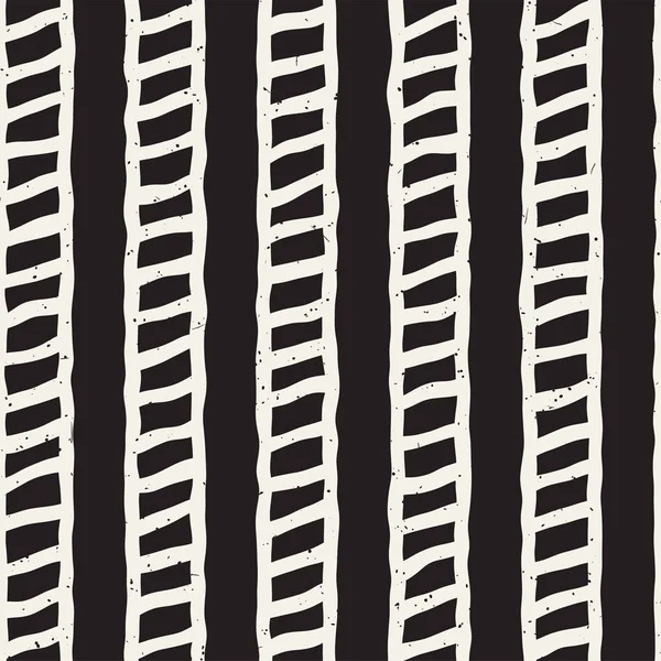 El ile Dikişsiz desen fırça darbeleriyle çizilmiş. Mürekkep doodle illüstrasyon. Geometrik tek renkli vektör desen.