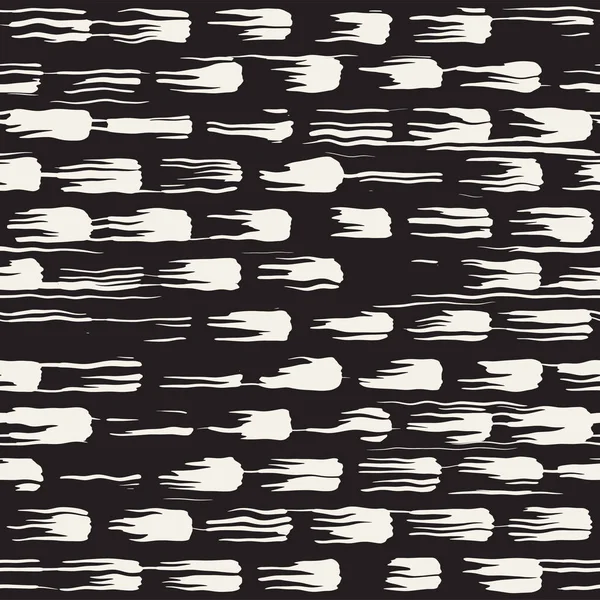Vektör Dikişsiz desen fırça çizgileri ve vuruş. Siyah ve beyaz arka plan mürekkep elemanları ile. El doku boyalı.