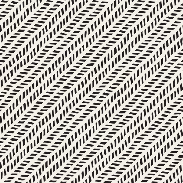 El ile Dikişsiz desen fırça darbeleriyle çizilmiş. Mürekkep doodle illüstrasyon. Geometrik tek renkli vektör desen.