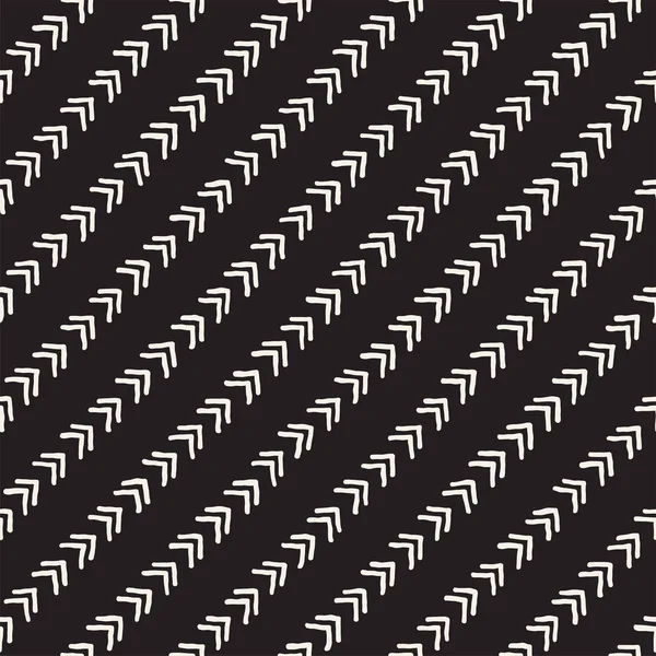 Handgezeichnete Schwarz-Weiß-Tusche abstrakte nahtlose Muster. Vektor stilvolle Textur. Monochrom geometrische Formen malen Pinselstriche — Stockvektor