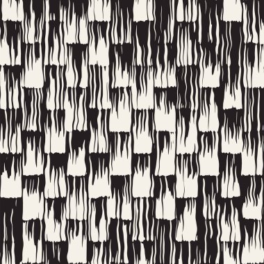 Vektör Dikişsiz desen fırça çizgileri ve vuruş. Siyah ve beyaz arka plan mürekkep elemanları ile. El doku boyalı.