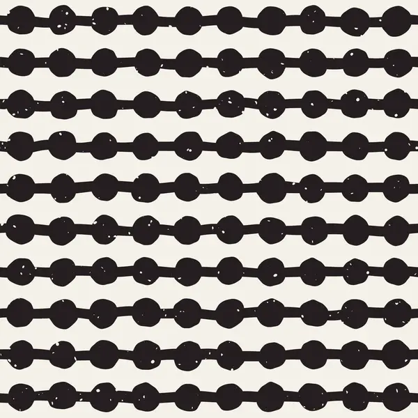 El ile Seamless Modeli hatları çizilmiş. Arka plan serbest fırça darbeleriyle. Siyah ve beyaz doku. Kağıt ambalaj için süsleme.