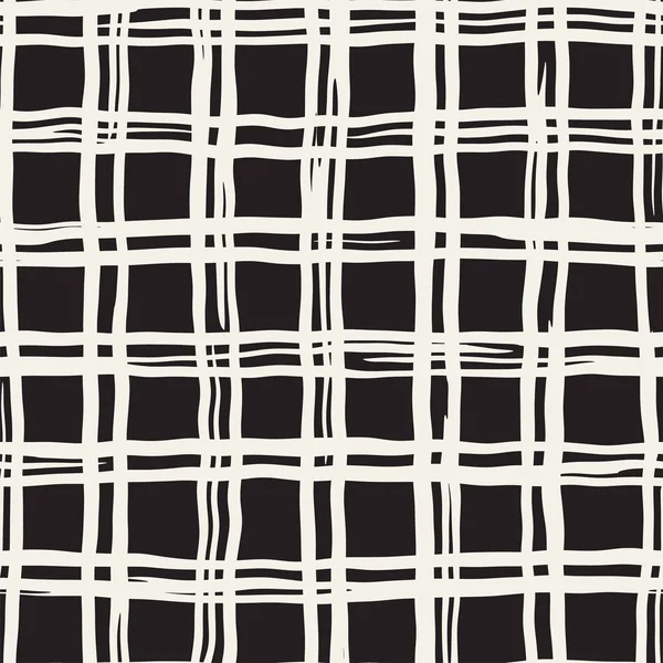 Elle çizilmiş seamless modeli. Mürekkep doodle grunge kılavuz allover desenle. Serbest çizim tartan ile grafik arka plan.