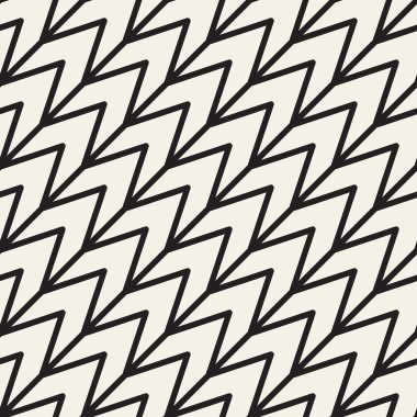 Soyut geometrik desen çizgili satırlar. Sorunsuz vektör arka plan. Siyah ve beyaz kafes doku.