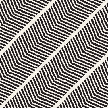 El ile Dikişsiz desen fırça darbeleriyle çizilmiş. Doodle grunge illüstrasyon mürekkep. Geometrik vektör desen.