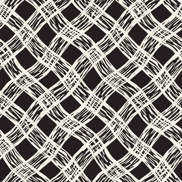 Elle çizilmiş seamless modeli. Mürekkep doodle grunge kılavuz allover desenle. Serbest çizim tartan ile grafik arka plan.
