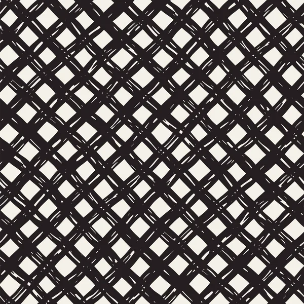 Elle çizilmiş seamless modeli. Mürekkep doodle grunge kılavuz allover desenle. Serbest çizim tartan ile grafik arka plan.