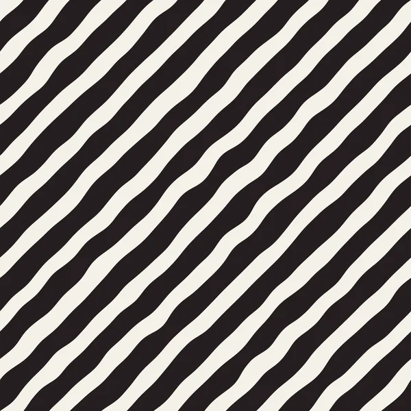 El ile Seamless Modeli dalgalar çizilmiş. Arka plan dalgalı fırça darbeleriyle. Siyah ve beyaz serbest doku hatları.