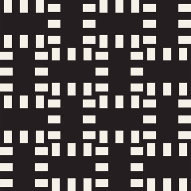 Vektör kesintisiz geometrik desen çapraz tarama. Grafik veya arka plan geçti. Damalı motif. Crosshatched hatlarının kesintisiz siyah beyaz doku. Kafes basit kumaş baskı.