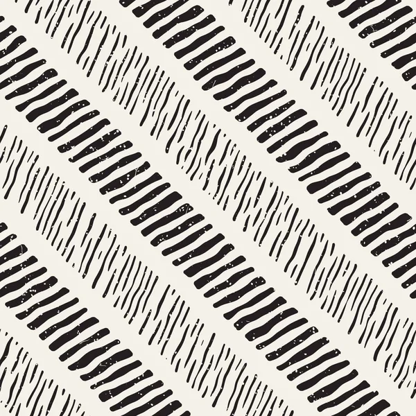 Seamless modeli el fırça darbeleri çekilmiş. Doodle grunge illüstrasyon mürekkep. Geometrik tek renkli vektör desen.