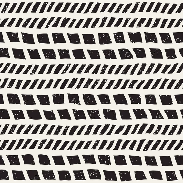 Seamless modeli el fırça darbeleri çekilmiş. Doodle grunge illüstrasyon mürekkep. Geometrik tek renkli vektör desen.