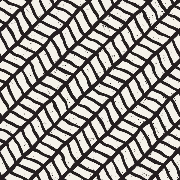 Seamless modeli el fırça darbeleri çekilmiş. Doodle grunge illüstrasyon mürekkep. Geometrik tek renkli vektör desen.