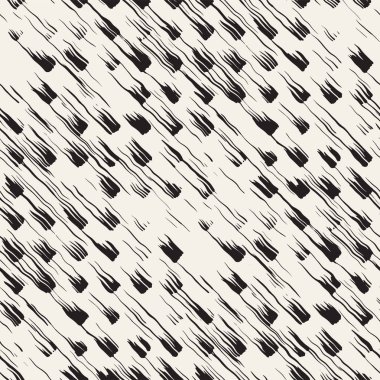 Vektör Dikişsiz desen fırça çizgileri ve vuruş. Siyah ve beyaz arka plan mürekkep elemanları ile. El doku boyalı.