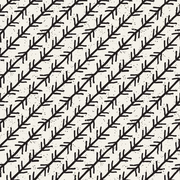 El ile Seamless Modeli hatları çizilmiş. Arka plan serbest fırça darbeleriyle. Siyah ve beyaz doku. Kağıt ambalaj için süsleme.
