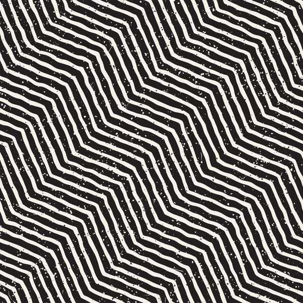Elle çizilmiş stil seamless modeli. Soyut geometrik döşeme arka plan siyah ve beyaz. Vektör doodle hat kafes