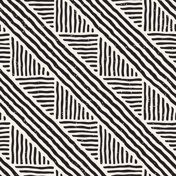 Elle çizilmiş stil etnik seamless modeli. Soyut geometrik döşeme arka plan siyah ve beyaz.
