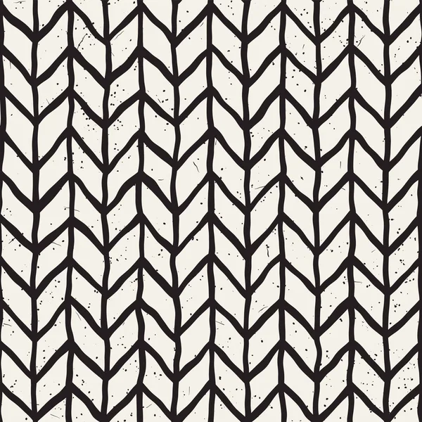 El ile Dikişsiz desen fırça darbeleriyle çizilmiş. Doodle grunge illüstrasyon mürekkep. Geometrik vektör desen.