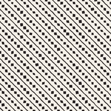 Elle çizilmiş stil etnik seamless modeli. Arka plan soyut geometrik şekiller