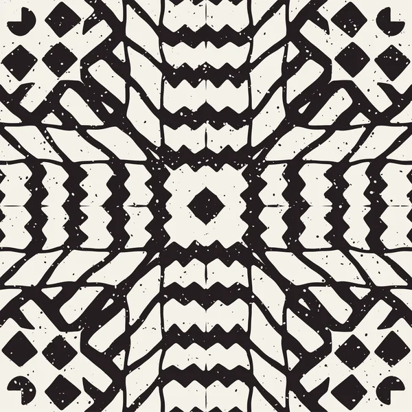 Hand getrokken geschilderd naadloze patroon. Vector tribal design achtergrond. Etnische motief. Geometrische etnische stripe lijnen illustratie. Voor art prints, textiel, behang, inpakpapier. — Stockvector