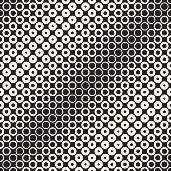 Siyah-beyaz desen arka plan soyut. Kesintisiz geometrik daire yarı ton. Şık modern doku