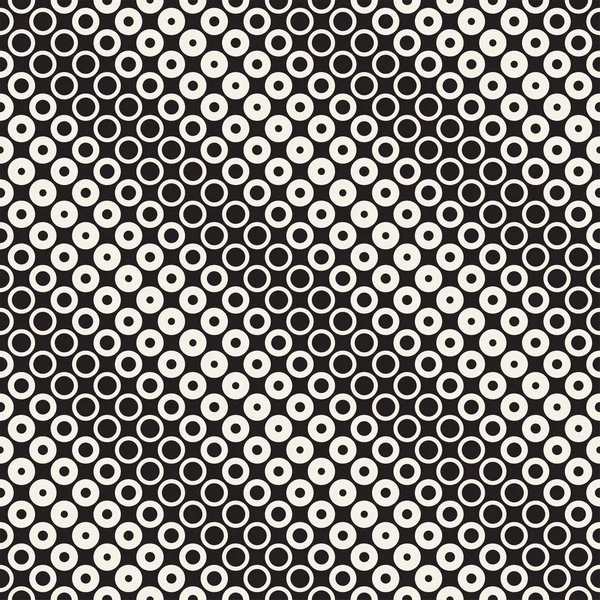 Абстрактный черно-белый фон. Бесшовный геометрический полутоновый круг. Стильная современная текстура — стоковый вектор