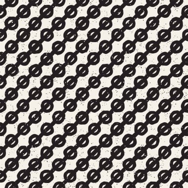 El ile Seamless Modeli hatları çizilmiş. Arka plan serbest fırça darbeleriyle. Siyah ve beyaz doku. Kağıt ambalaj için süsleme.