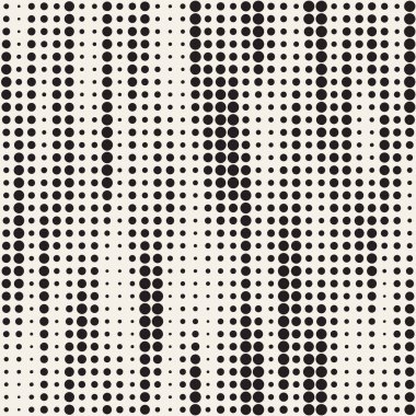 Modern şık noktalı resim doku. Daireler ile sonsuz arka plan. Vektör Dikişsiz mozaik desen.