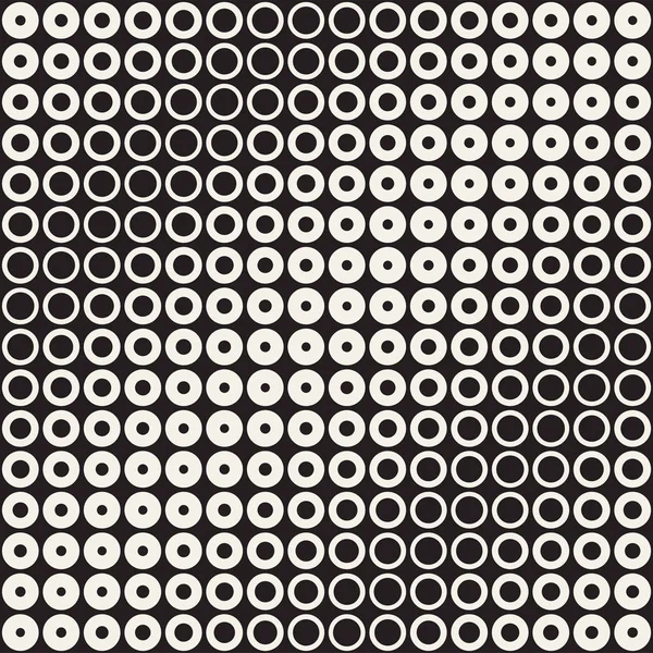 Abstrato fundo padrão preto e branco. Meio-tom de círculo geométrico sem costura. Textura moderna elegante —  Vetores de Stock