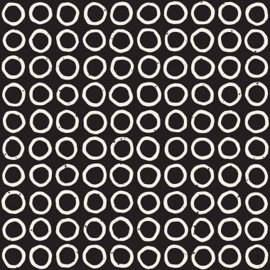 El ile Seamless Modeli hatları çizilmiş. Arka plan serbest fırça darbeleriyle. Siyah ve beyaz doku. Kağıt ambalaj için süsleme.