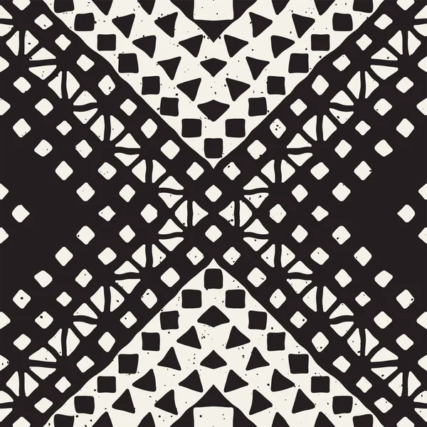 Modèle sans couture peint à la main. Fond de conception tribal vectoriel. Motif ethnique. Illustration géométrique des lignes de rayures ethniques. Pour tirages d'art, textile, papier peint, papier d'emballage . — Image vectorielle