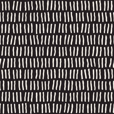 El ile Seamless Modeli hatları çizilmiş. Arka plan serbest fırça darbeleriyle. Siyah ve beyaz doku. Kağıt ambalaj için süsleme.