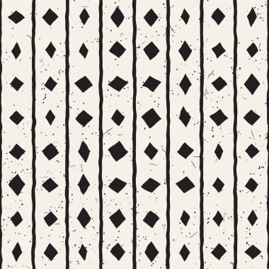 Elle çizilmiş stil etnik seamless modeli. Arka plan soyut geometrik şekiller