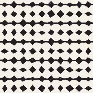 Elle çizilmiş stil etnik seamless modeli. Arka plan soyut geometrik şekiller