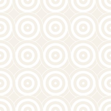 Vektör kesintisiz geometrik desen çizgiler ile daireler oluşur. Modern şık yuvarlanmış çizgiler doku. Yinelenen arka plan